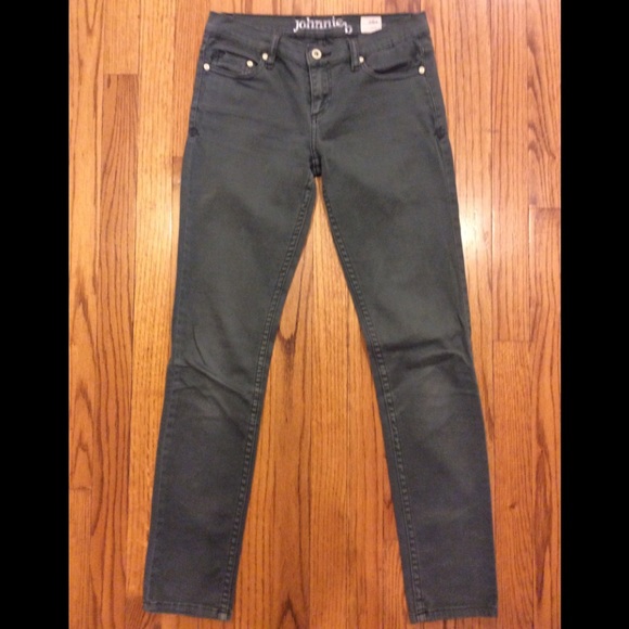 Boden Johnnie B teen brand green denim jeans 26 - Picture 2 of 4